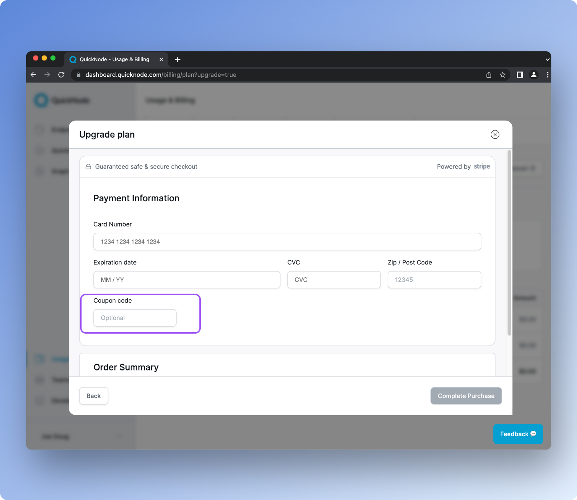 QuickNode Complete Purchase